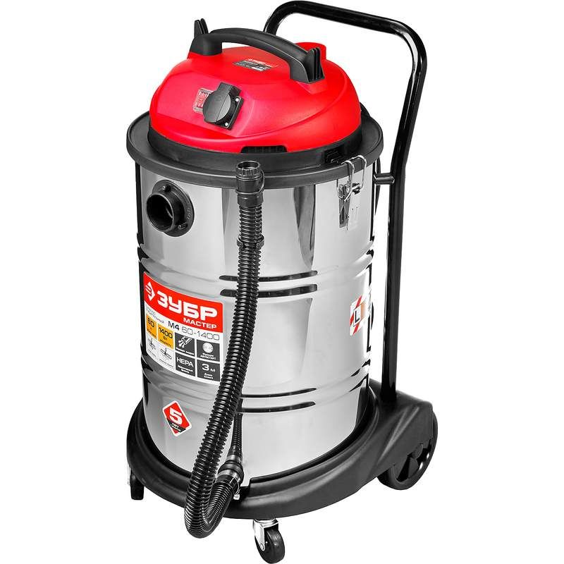 Пылесос строительный ЗУБР ПУ-60-1400 М4 - изображение 2