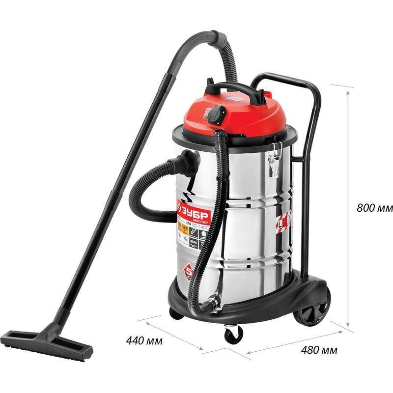 Пылесос строительный ЗУБР ПУ-60-1400 М4 - изображение 3