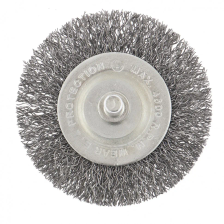 Щетка для дрели, 60 мм, плоская со шпилькой, витая проволока Сибртех - изображение 4