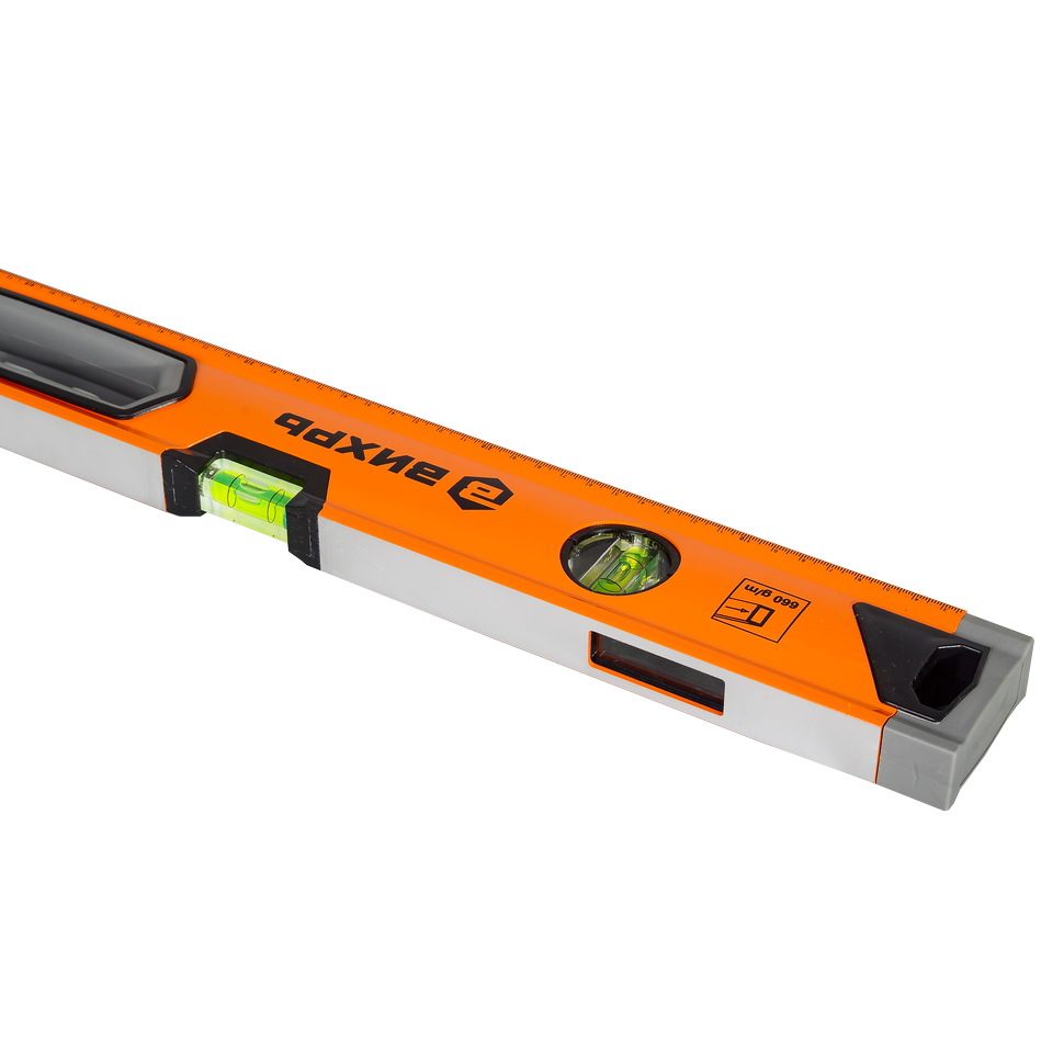 Уровень алюминиевый Вихрь Усиленный 600 мм 3 глазка 1 зеркальный 2 комп.рукоятки - изображение 6