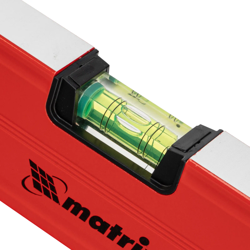 Уровень алюминиевый магнитный, 600 мм, фрезерованный, 3 глазка (1 зеркальный), усиленный Matrix - изображение 3