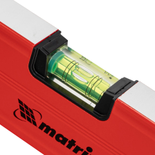 Уровень алюминиевый магнитный, 600 мм, фрезерованный, 3 глазка (1 зеркальный), усиленный Matrix - изображение 8