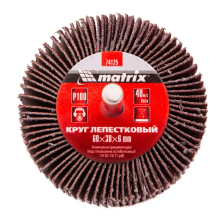 Круг лепестковый для дрели, 60х30х6 мм, Р 100 Matrix - изображение 7