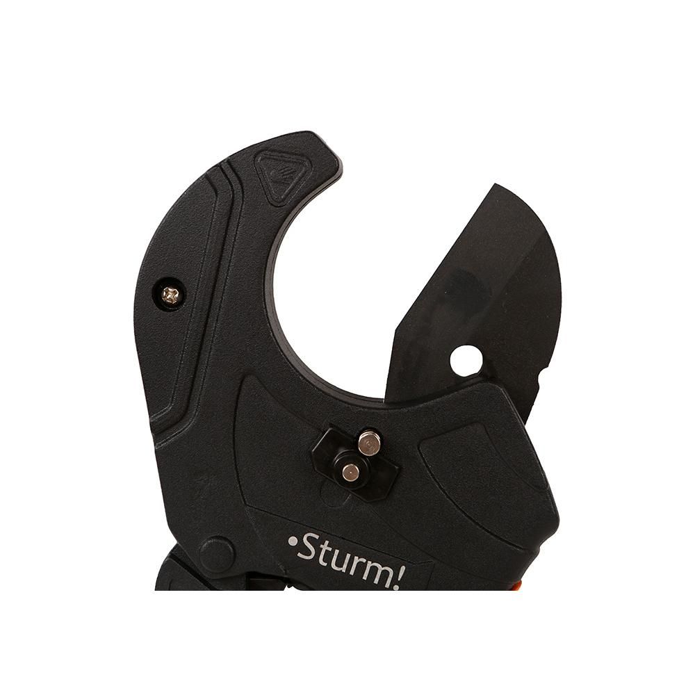 Ножницы для резки труб ПВХ 63мм, лезвие SK5 с тефлоновым покрытием Sturm! - изображение 3