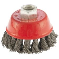 Щетка для УШМ, 65 мм, М14, чашка, крученая проволока 0.35 мм Matrix - изображение 2