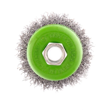 Щетка для УШМ, 65 мм, М14, чашка, витая проволока 0.3 мм Сибртех - изображение 7