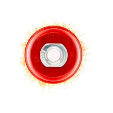 Щетка для УШМ, 65 мм, М14, чашка, латунированная витая проволока Matrix - изображение 6