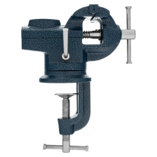 Тиски слесарные, настольные, поворотные, ширина рабочих губок 65 мм, наковальня Сибртех - изображение 12