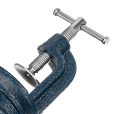 Тиски слесарные, настольные, поворотные, ширина рабочих губок 65 мм, наковальня Сибртех - изображение 17