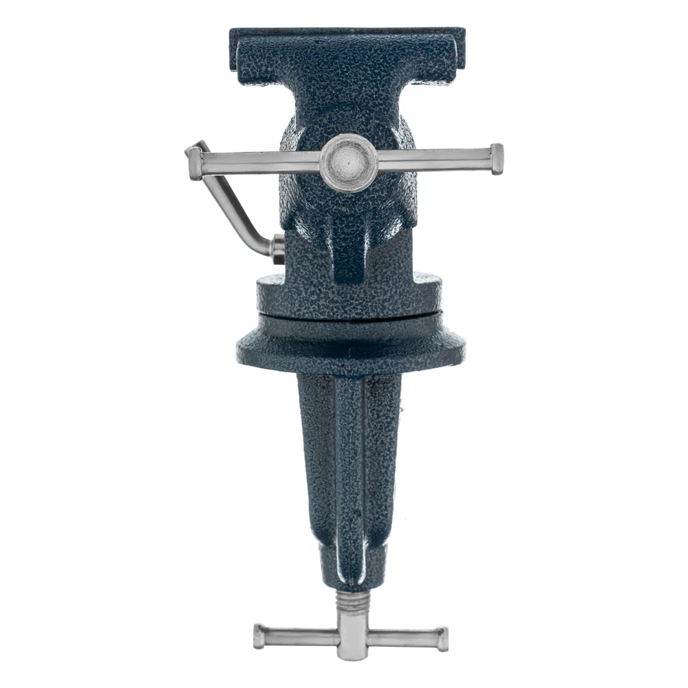 Тиски слесарные, настольные, поворотные, ширина рабочих губок 65 мм, наковальня Сибртех - изображение 2