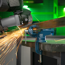 Тиски слесарные, настольные, поворотные, ширина рабочих губок 65 мм, наковальня Сибртех - изображение 21