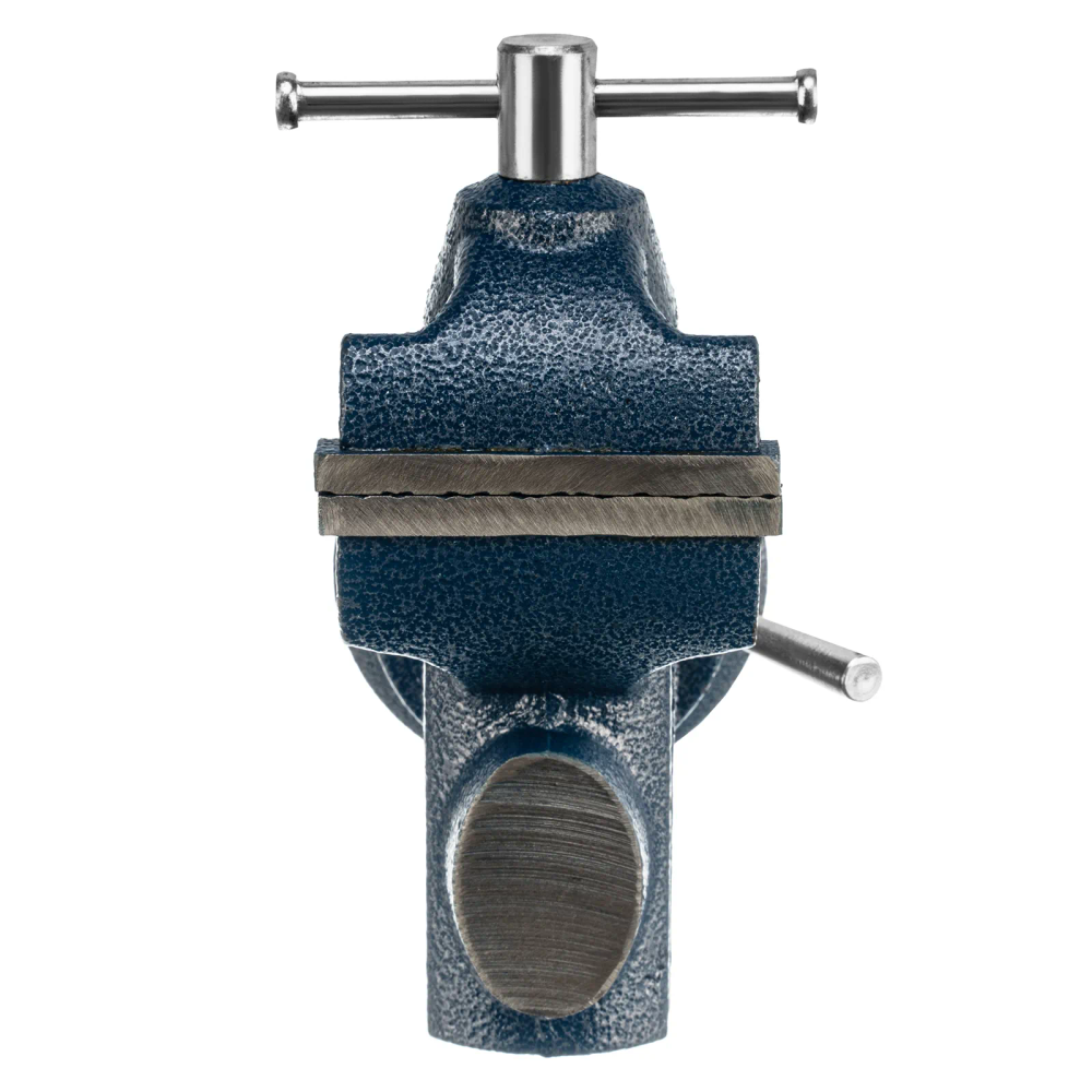 Тиски слесарные, настольные, поворотные, ширина рабочих губок 65 мм, наковальня Сибртех - изображение 3