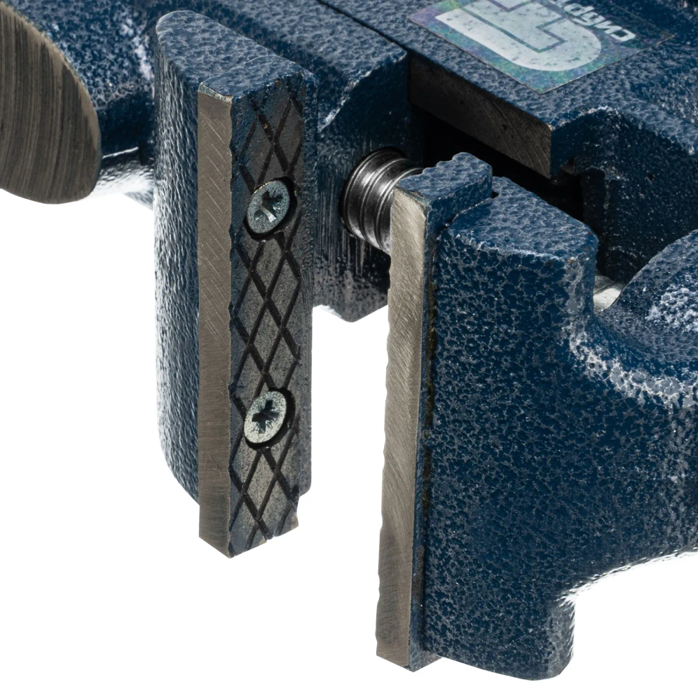 Тиски слесарные, настольные, поворотные, ширина рабочих губок 65 мм, наковальня Сибртех - изображение 4