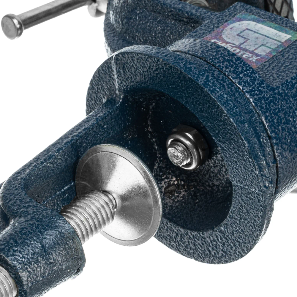 Тиски слесарные, настольные, поворотные, ширина рабочих губок 65 мм, наковальня Сибртех - изображение 5