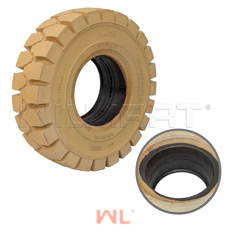 Шина цельнолитая с буртом 6.50-10 CHAOYANG немаркая GOODRIDE (CL403S) PR5