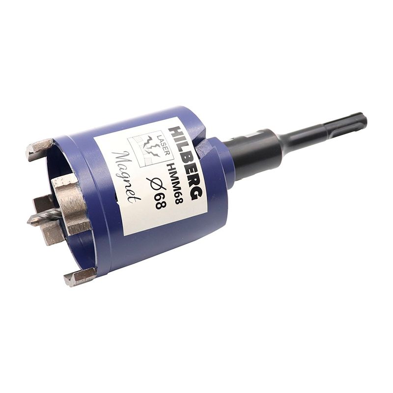 Коронка алмазная по бетону 68 мм Hilberg Laser Magnet Hмм68