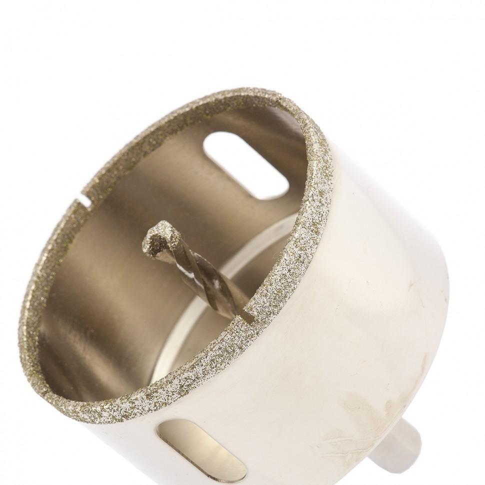 Сверло алмазное по керамограниту, 68х67 мм, трехгранный хвостовик Matrix - изображение 2