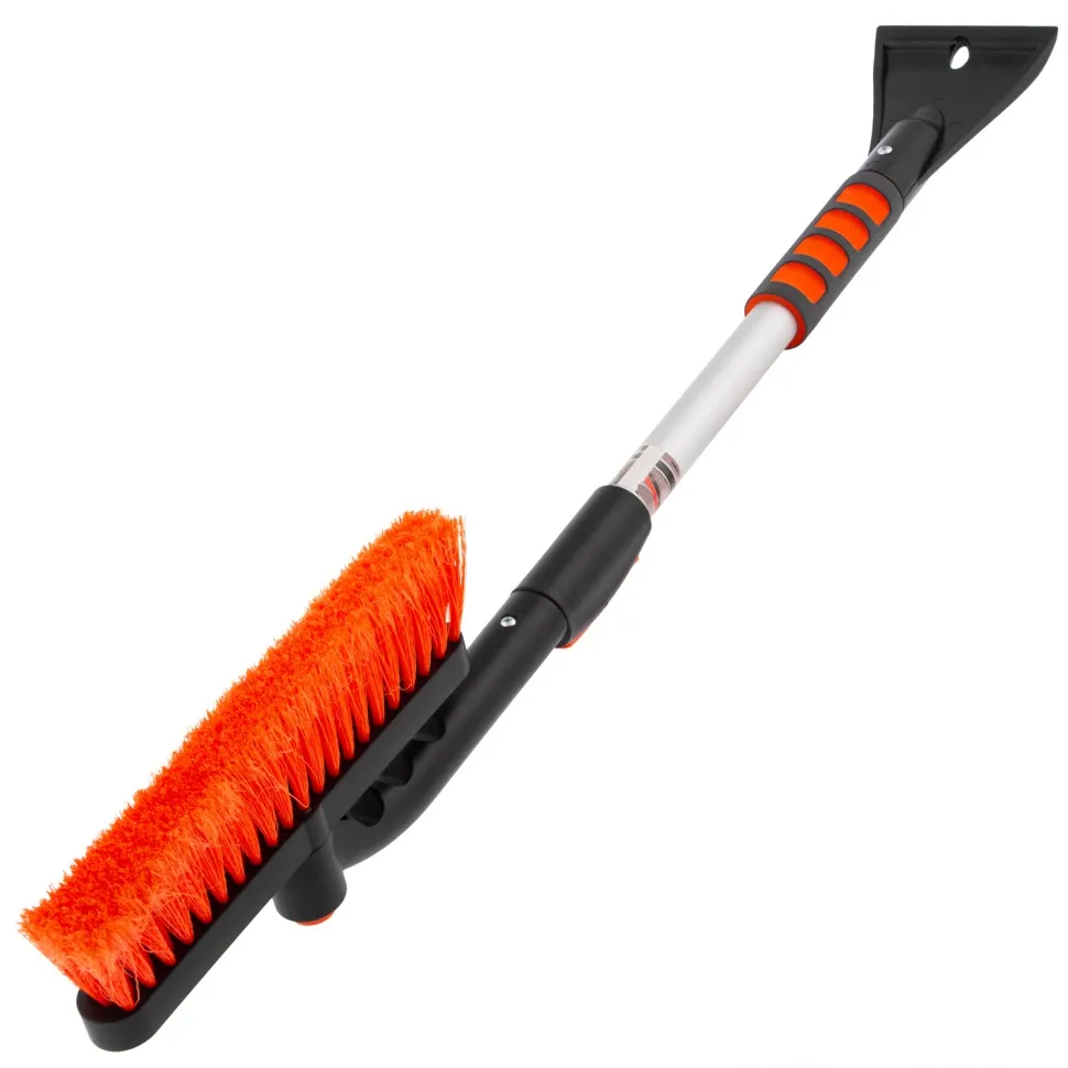 Щетка-сметка для снега со скребком телескопическая, поворотная голова, 690-910 мм Stels - изображение 2