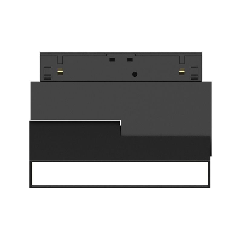 Трековый светодиодный линейный светильник 6W, CRI90, 3000К, угол 100°, IP20, NO DIM, 48B, черный
