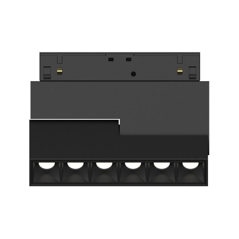 Трековый светодиодный линейный светильник 6W, CRI90, 4000К, угол 25°, IP20, NO DIM, 48B, черный