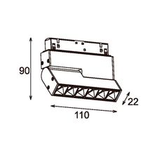 Трековый светодиодный линейный светильник 6W, CRI90, 4000К, угол 25°, IP20, NO DIM, 48B, черный - изображение 6