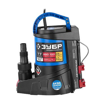 Дренажный насос ЗУБР Профессионал НПЧ-Т7-250 - изображение 7