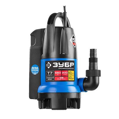 Дренажный насос ЗУБР Профессионал НПЧ-Т7-550 - изображение 9