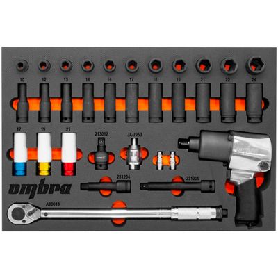 Инструментальная тележка 7-ми полочная Ombra OTT47R-R (красная) - изображение 6