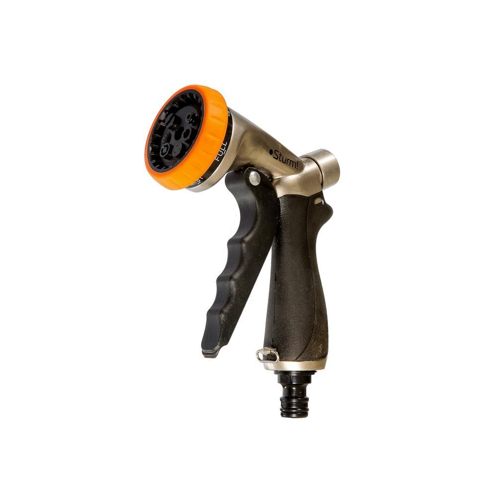 Пистолет для полива 7 режимов, цинковый корпус с резиновым покрытием Sturm! - изображение 7