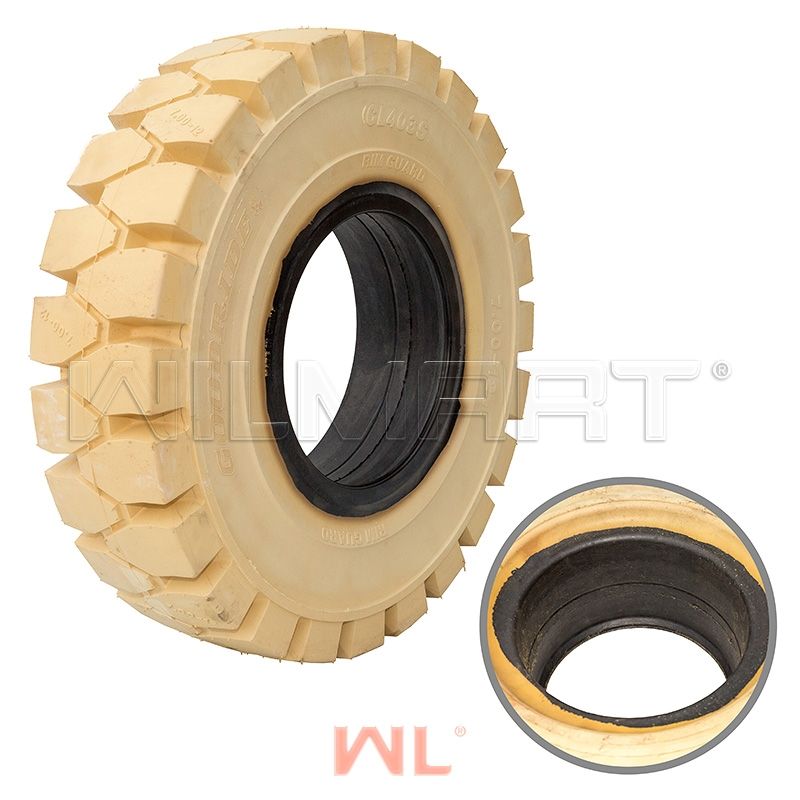 Шина цельнолитая с буртом 7.00-12  CHAOYANG немаркая GOODRIDE (CL403S) PR5