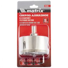 Сверло алмазное по керамограниту, 70х67 мм, трехгранный хвостовик Matrix - изображение 6