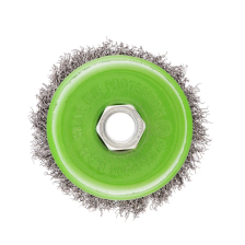 Щетка для УШМ, 75 мм, М14, чашка, витая проволока 0.3 мм Сибртех - изображение 7