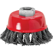 Щетка для УШМ, 75 мм, М14, чашка, крученая проволока 0.5 мм Matrix - изображение 2