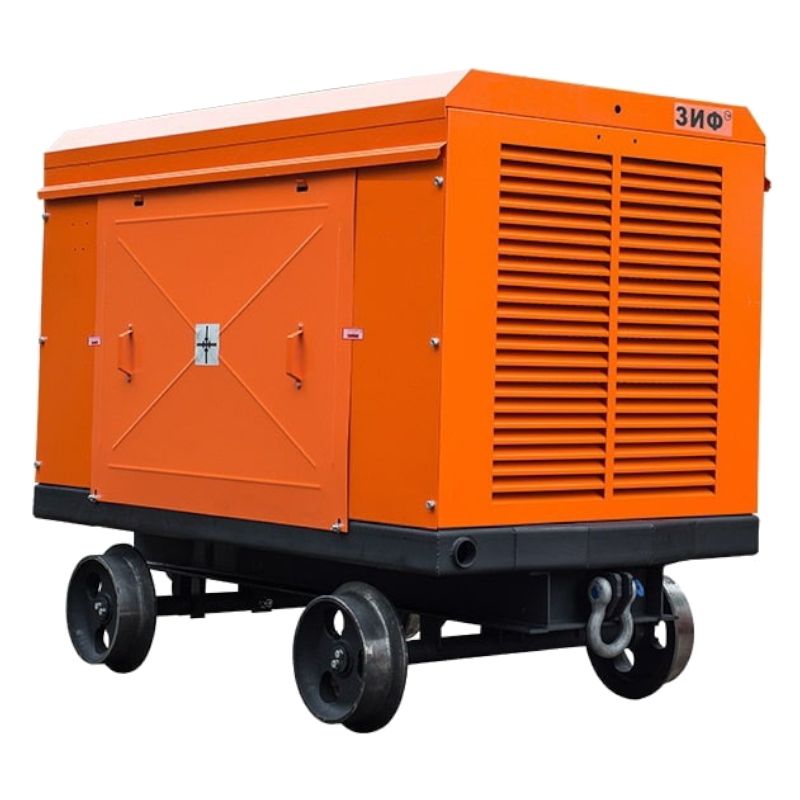 Электрический винтовой компрессор ЗИФ-ШВ 7,5/0,7 (660 на скатах)