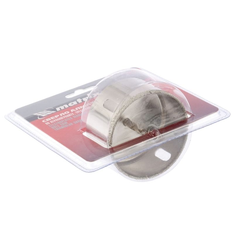 Сверло алмазное по керамограниту, 75х67 мм, трехгранный хвостовик Matrix - изображение 4