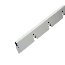 Рейка направляющая грильято Албес 75x75x40 мм белый 2.4 м - изображение 2