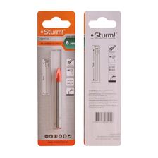 Сверло по стеклу и кафелю, 8мм, круглый хвостовик, 2 грани, Sturm! - изображение 5