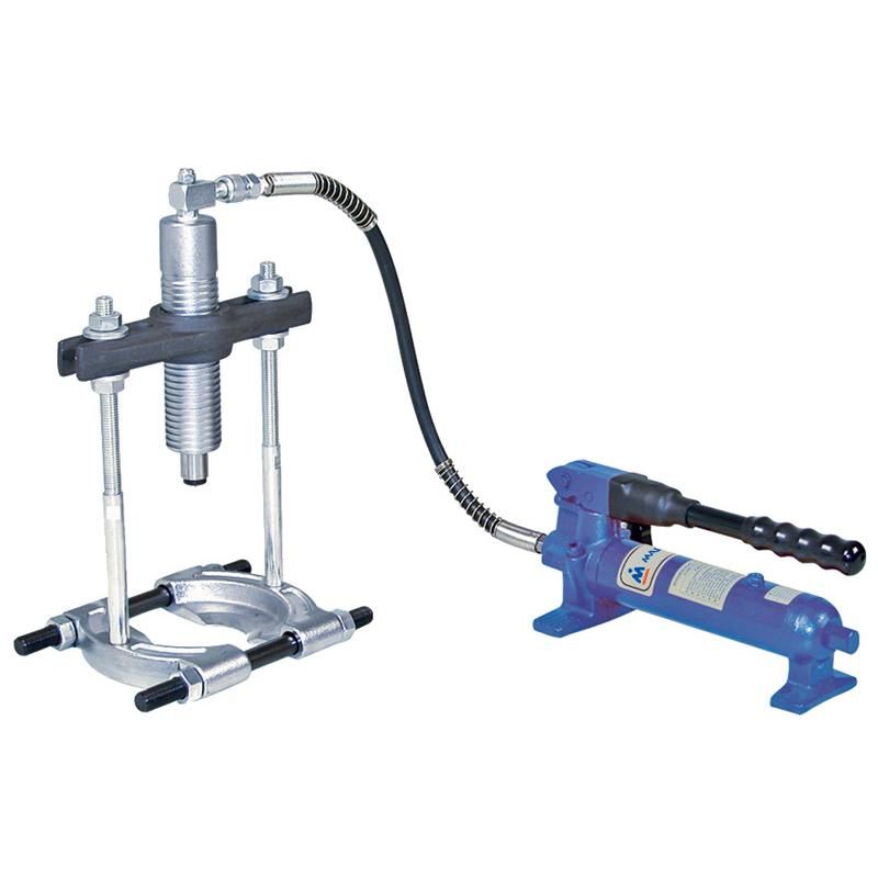 Съёмник подшипников гидравлический МАСТАК, 8 т, до 220 мм, сегментного типа, 3 предмета