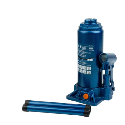 Домкрат гидравлический бутылочный, 8 т, h подъема 222-447 мм Stels - изображение 9