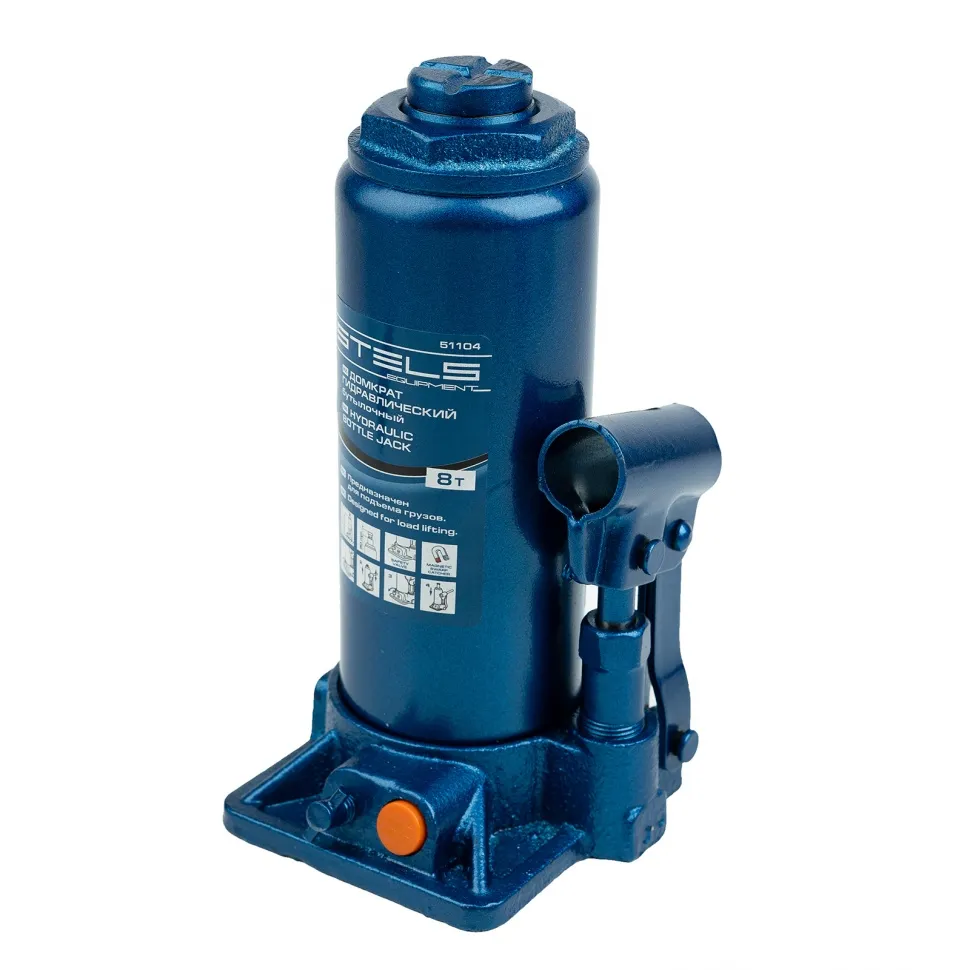 Домкрат гидравлический бутылочный, 8 т, H подъема 230-457 мм Stels - изображение 2