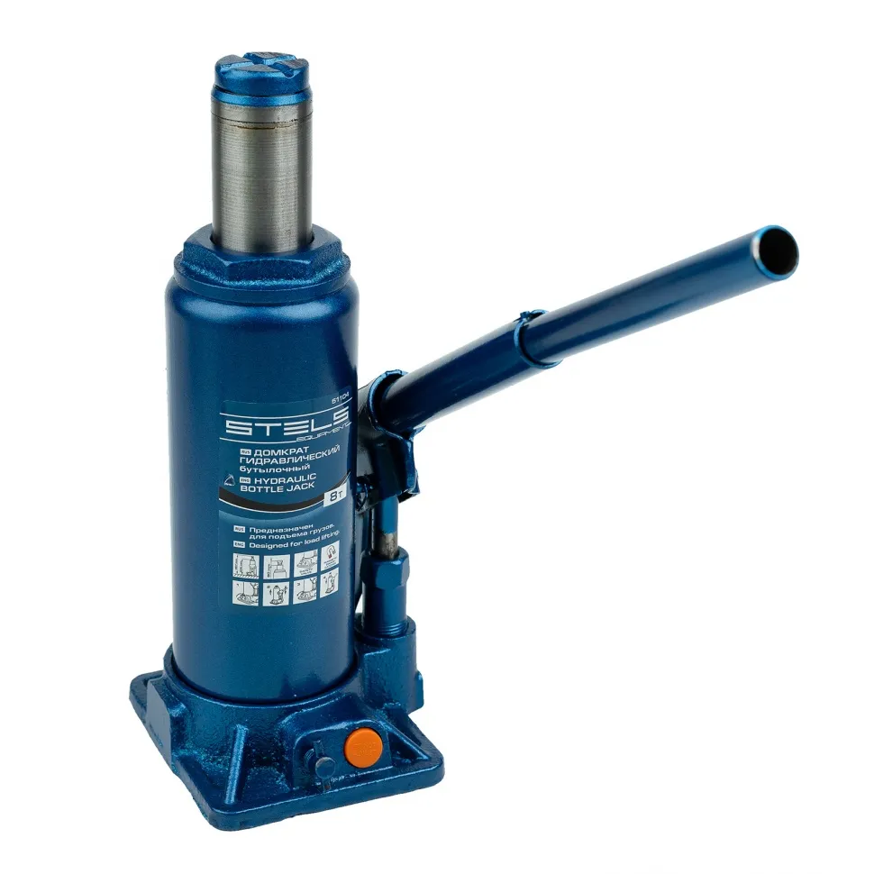 Домкрат гидравлический бутылочный, 8 т, H подъема 230-457 мм Stels - изображение 6