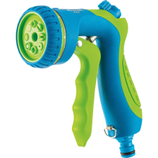 Пистолет-распылитель, 8 режимов полива, курок спереди, регулятор напора, эргономичная рукоятка Palis - изображение 2