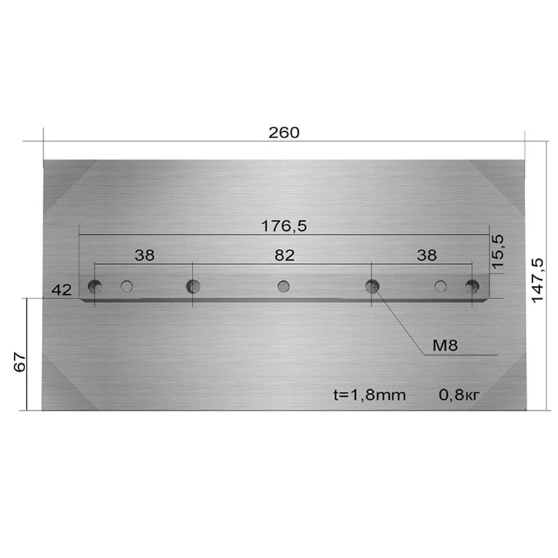 Лопасти 800 для затирочной машины DMD 1000 (комплект 4 шт.) - изображение 3