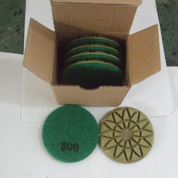 Шлифовальный пад 800 грит для сухой шлифовки для GROST PMC и PMP (зелёный, 76 мм) - изображение 2