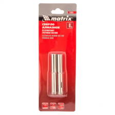 Сверло алмазное по керамограниту, 8х67 мм, трехгранный хвостовик, 2 шт Matrix - изображение 6