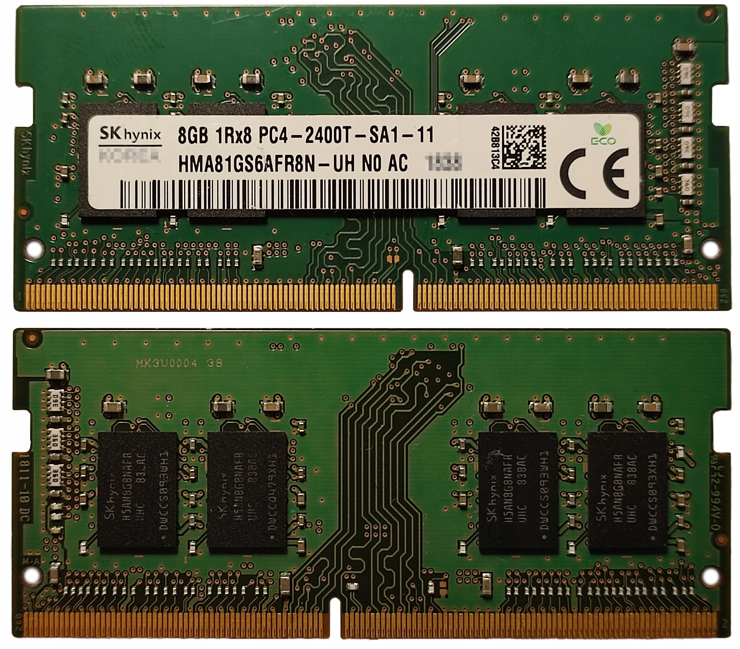 Серверная память 8GB SK Hynix DDR4 1Rx8 PC4 2400T RD1-11 HMA81GR7MFR8N