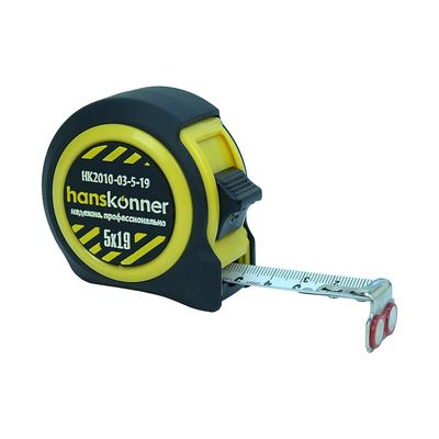 Рулетка 8x27мм, автостоп, двухстор., нейлон, супермощный магнит, Hanskonner - изображение 7