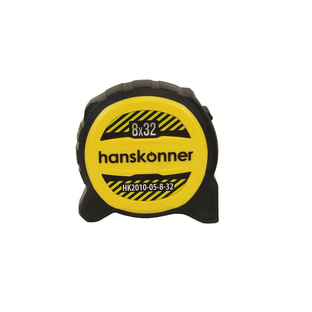 Рулетка 8x32мм, двухсторонняя, нейлон, двойной мощный магнит, Hanskonner