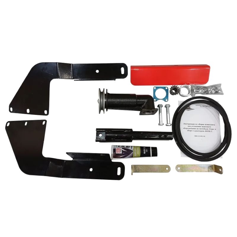 Комплект для установки косилки Заря на мотоблок Угра(с двигателем 9 л.с.) в сборе с адаптером АМПК-1