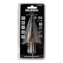 Сверло ступенчатое по металлу 9-36мм (10ступ) Hilberg (Р6М5) HSS-COBALT, ST0936 - изображение 4